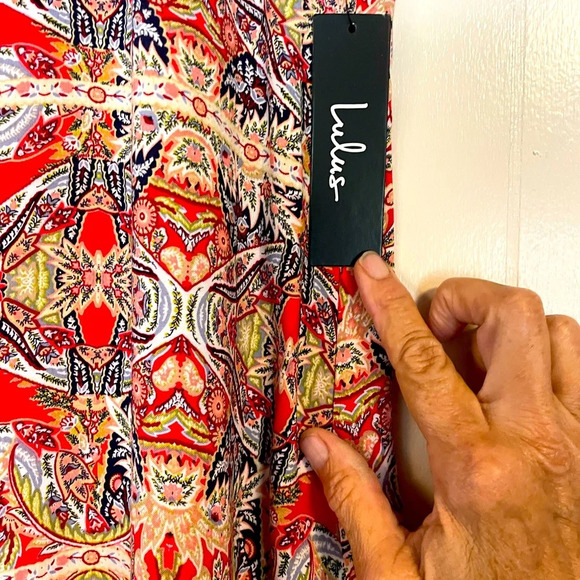 Lulu’s lined sleeveless Dress Size L NWT - Picture 5 of 6